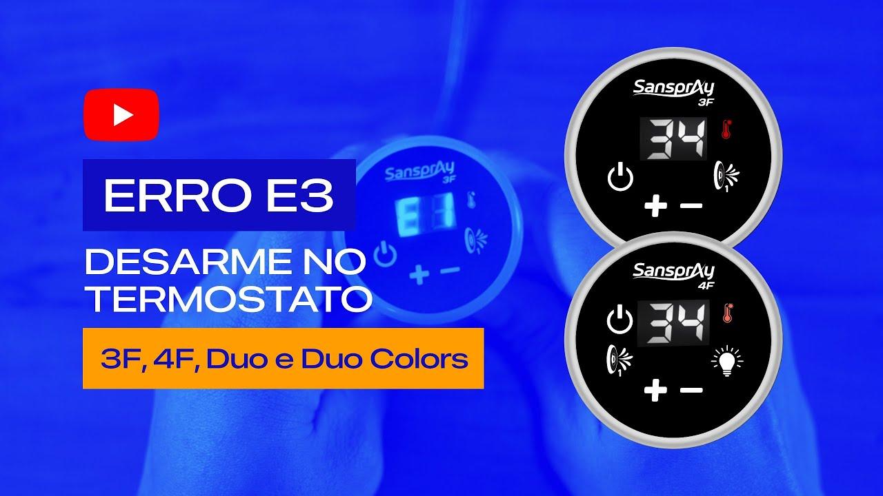 Possíveis causas do erro E3 e suas soluções